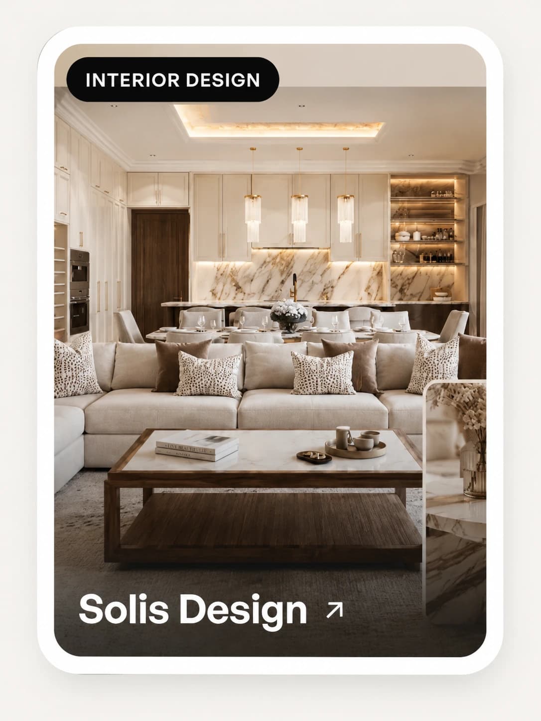 Solis Design — a luxury interior design website. Opens the live site.